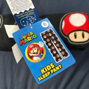 Kids fleece sleep pant super Mario size 6